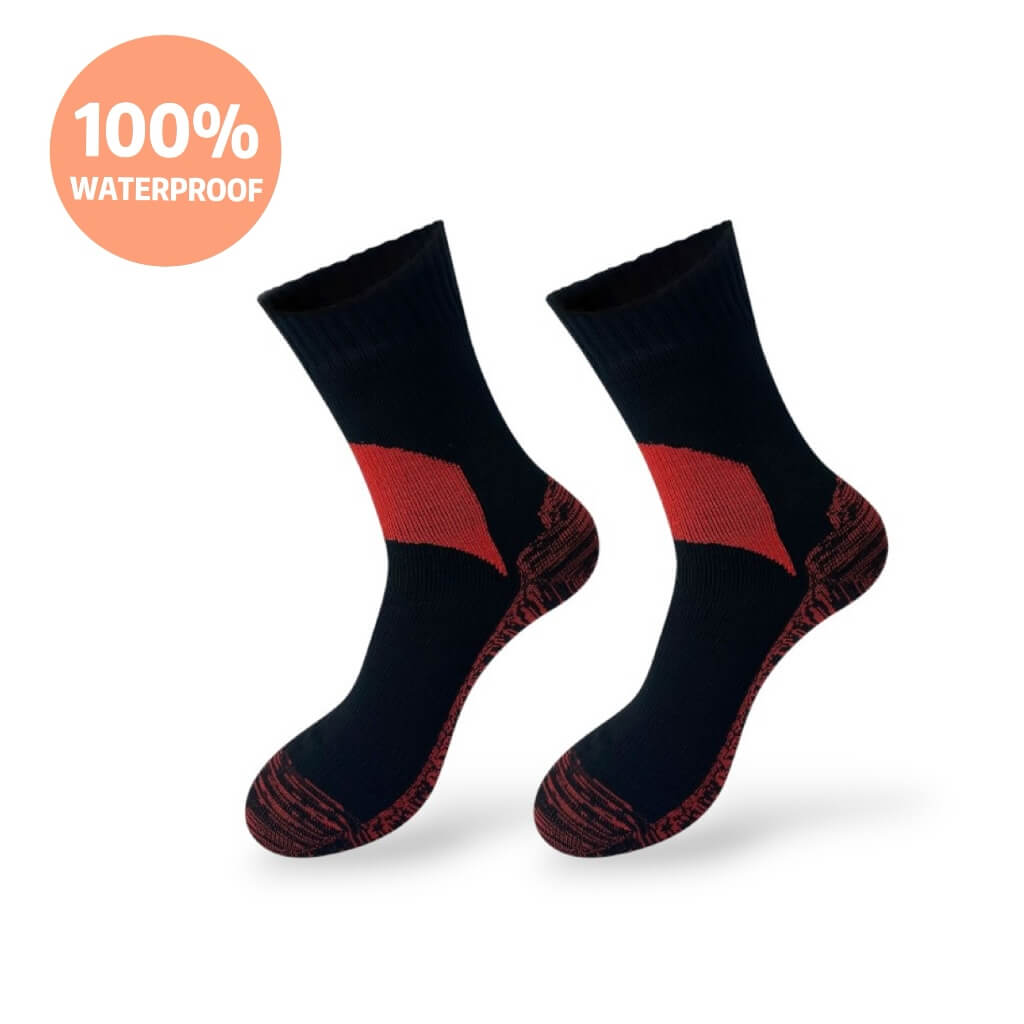 Unisex Crew Waterproof Socks Crimson Forge