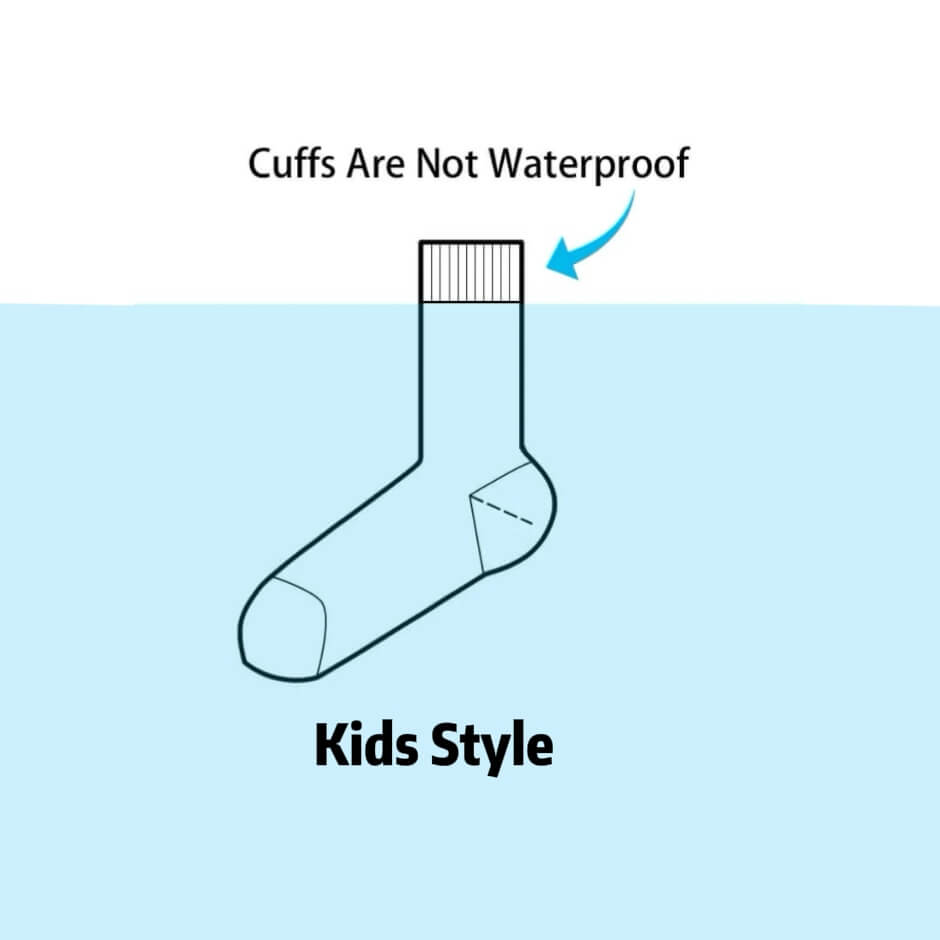 Kids Crew Waterproof Socks Storm Gray