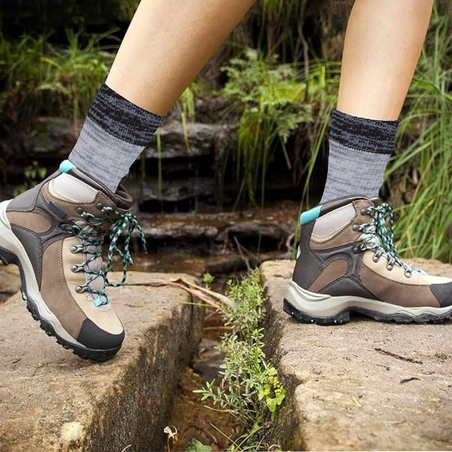 Kids Crew Waterproof Socks Storm Gray