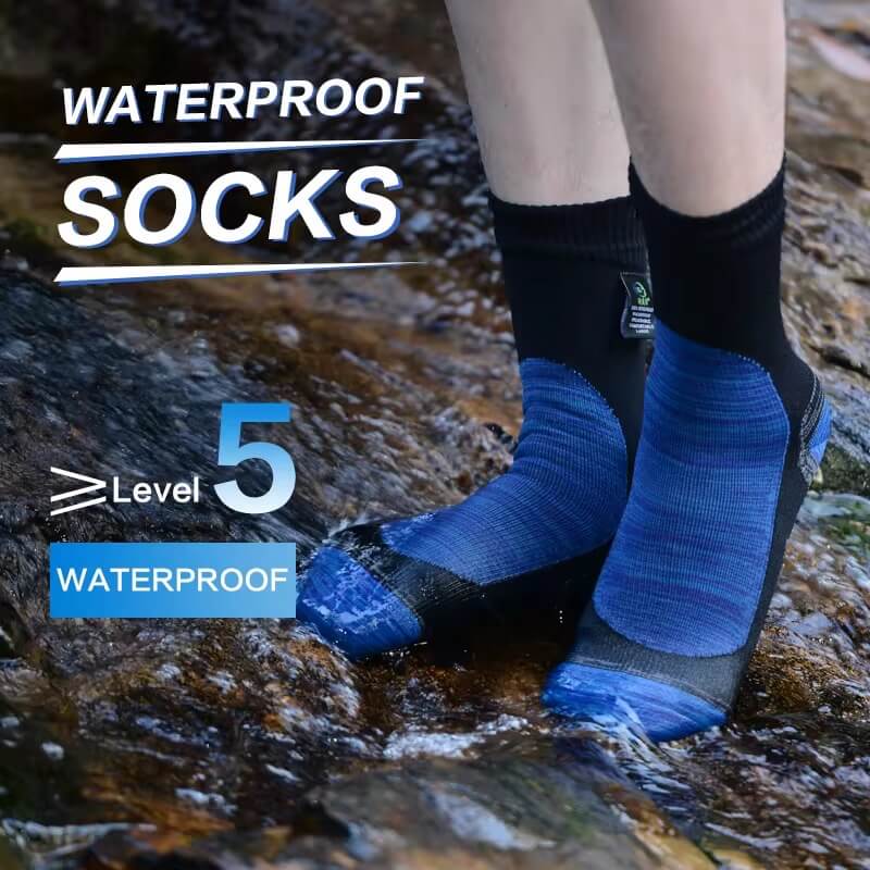 Unisex Crew Waterproof Socks Cobalt Pulse