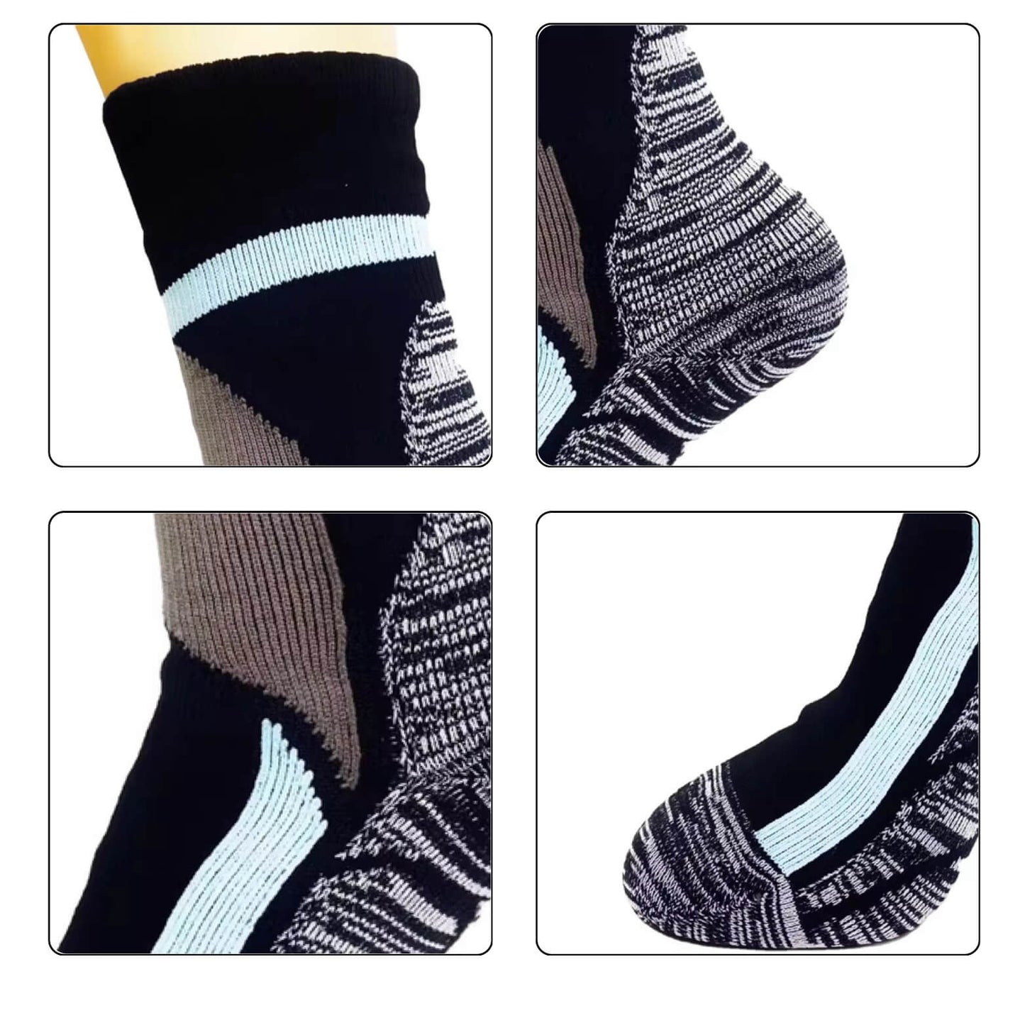 Unisex Crew Waterproof Socks Frost Ember