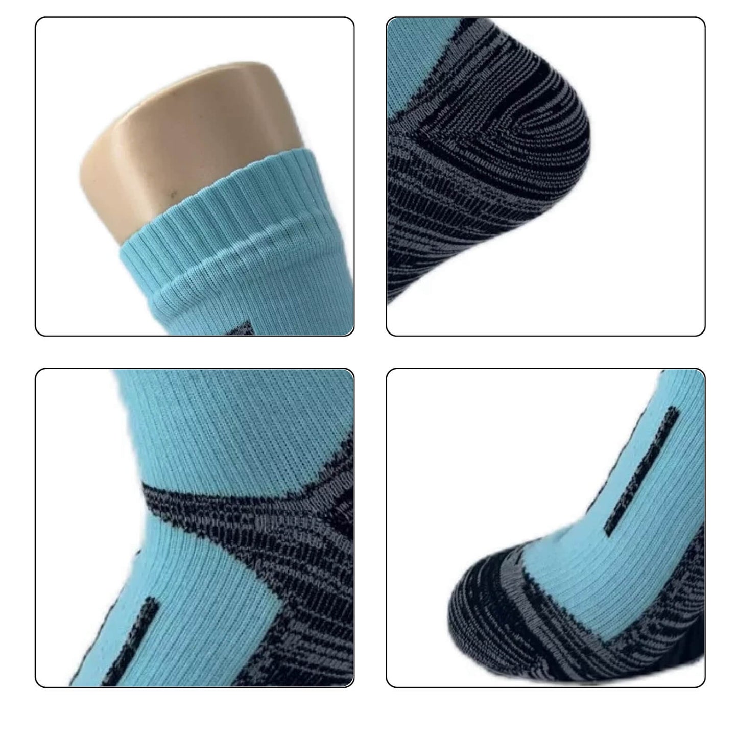 Unisex Crew Waterproof Socks Glacier Blue
