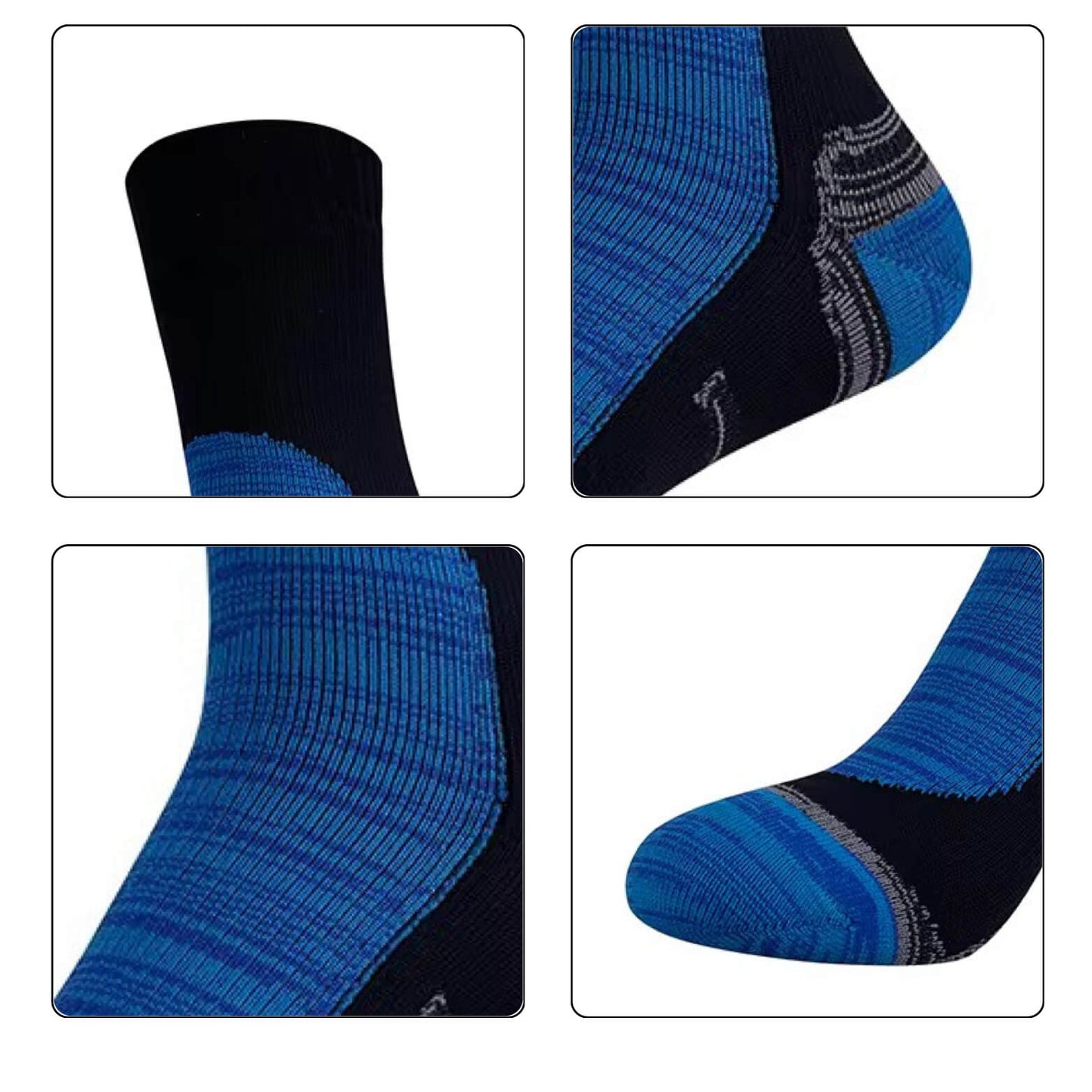 Unisex Crew Waterproof Socks Cobalt Pulse