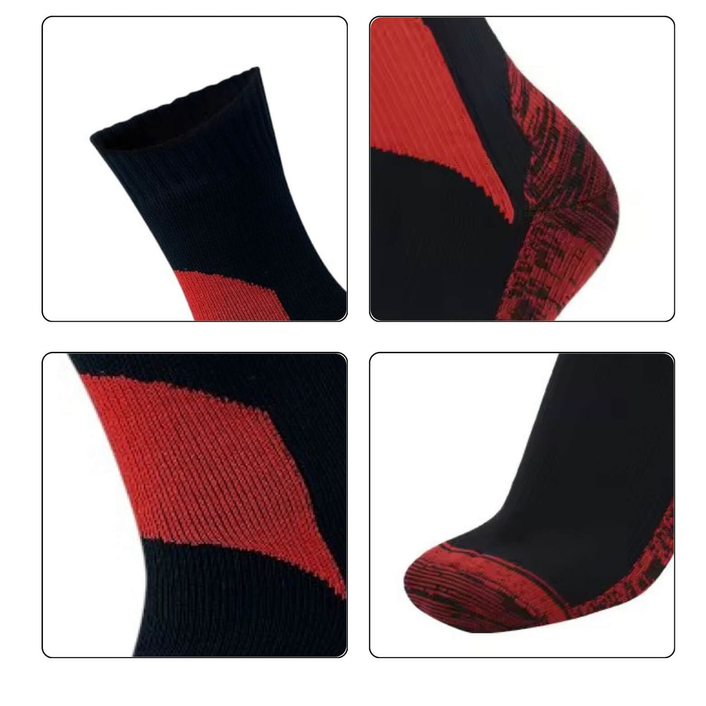 Unisex Crew Waterproof Socks Crimson Forge