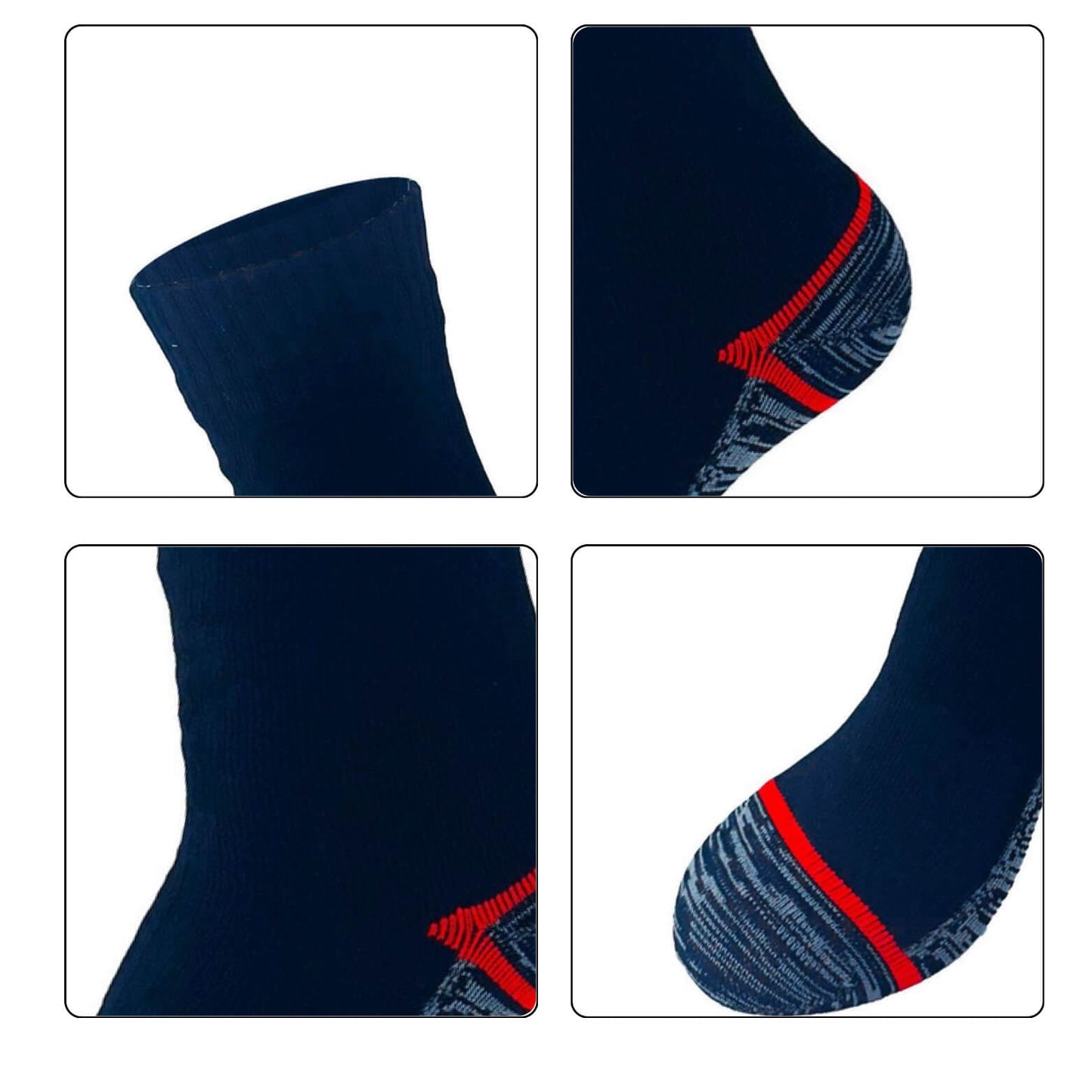 Unisex Crew Waterproof Socks Midnight Red