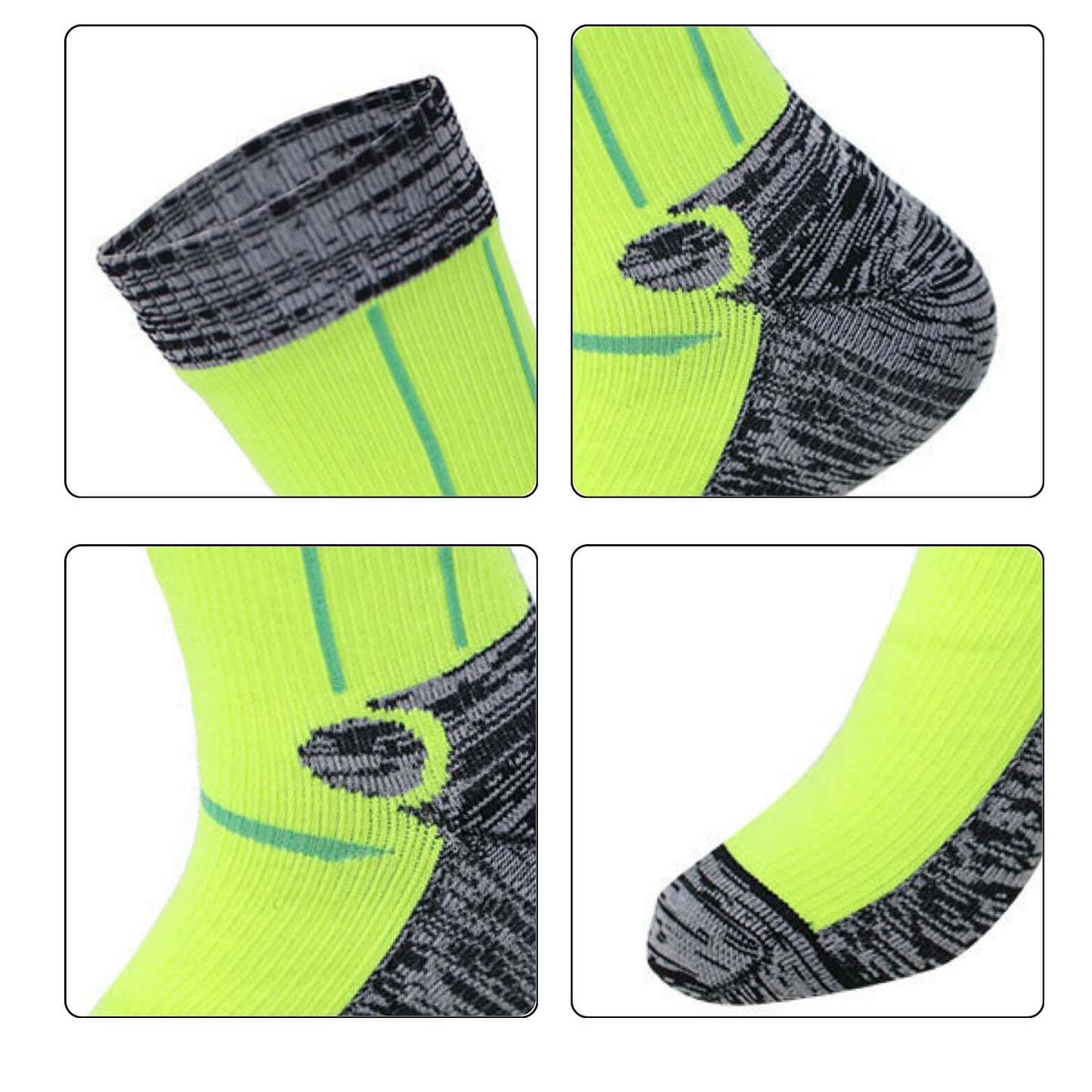 Unisex Crew Waterproof Socks Lemon Eclipse