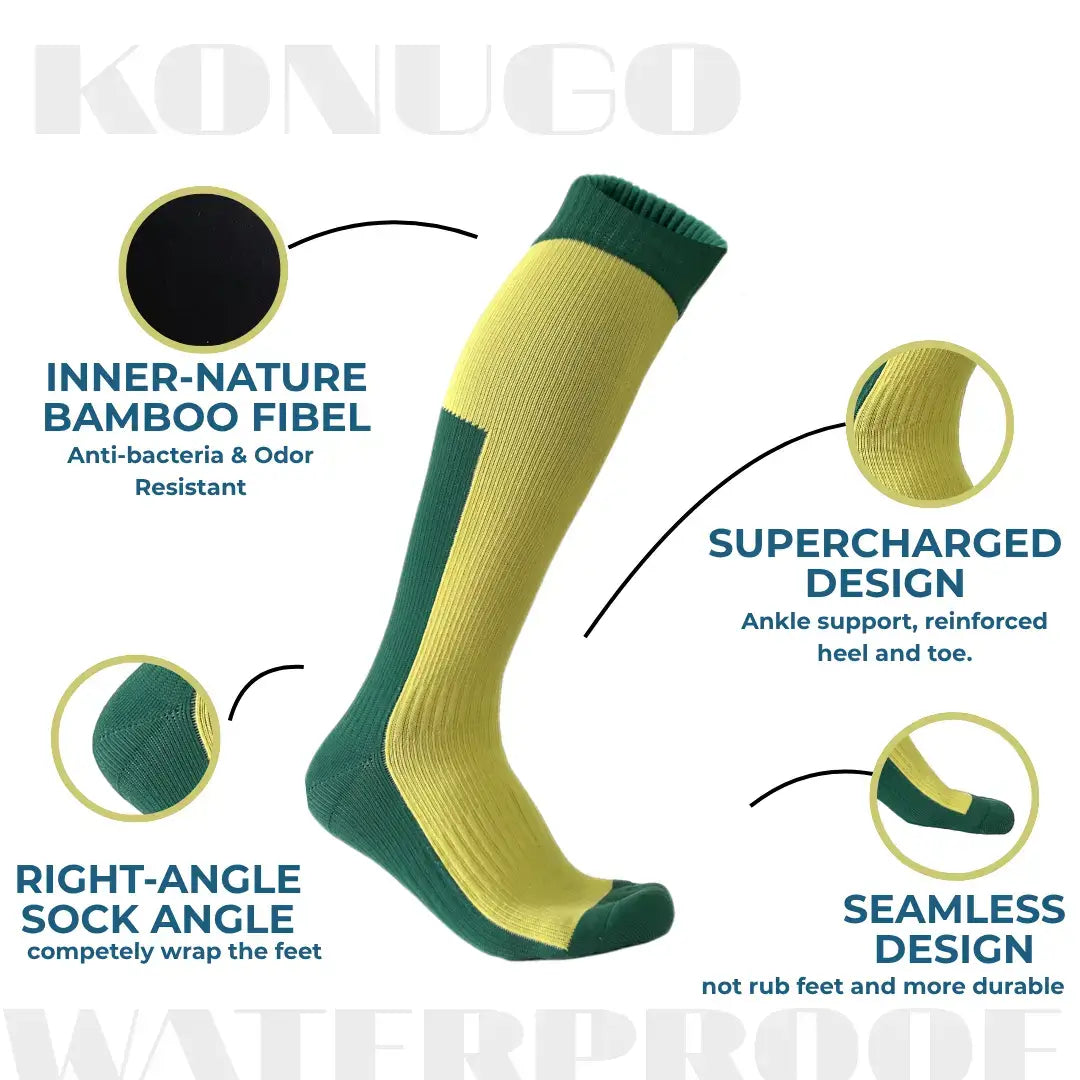 Unisex Knee High Waterproof Socks High-Vis Recon Konugo