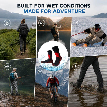 Unisex Crew Waterproof Socks Neon Pulse Konugo