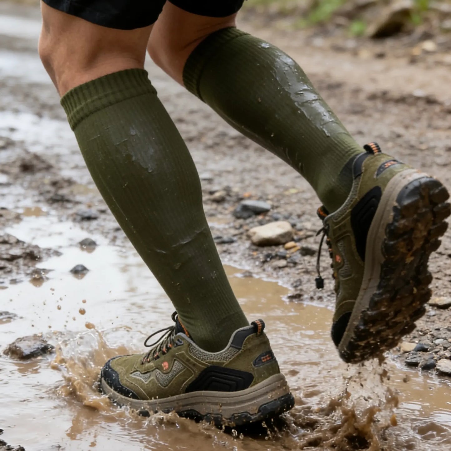 Unisex Knee High Waterproof Socks Forest Guardian Konugo