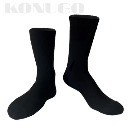 Unisex Crew Waterproof Socks Solid Color Konugo