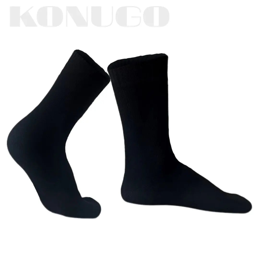 Unisex Crew Waterproof Socks Solid Color Konugo