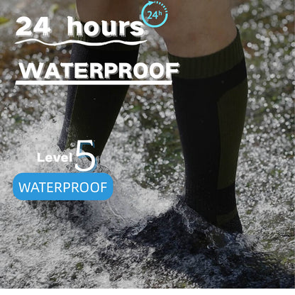 Unisex Knee High Waterproof Socks Tactical Stealth