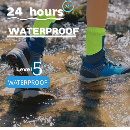 Unisex Crew Waterproof Socks Lemon Blaze