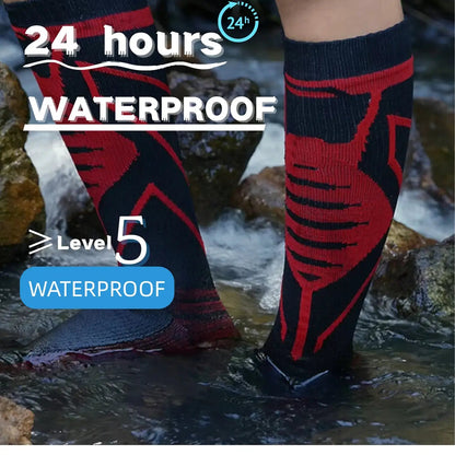 Unisex Knee High Waterproof Socks Ember Edge Konugo