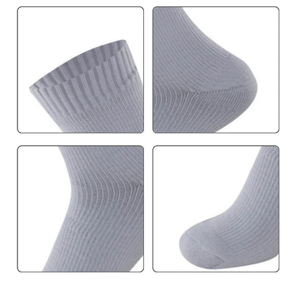 Zoomed-in view of waterproof socks showing design features and craftsmanship