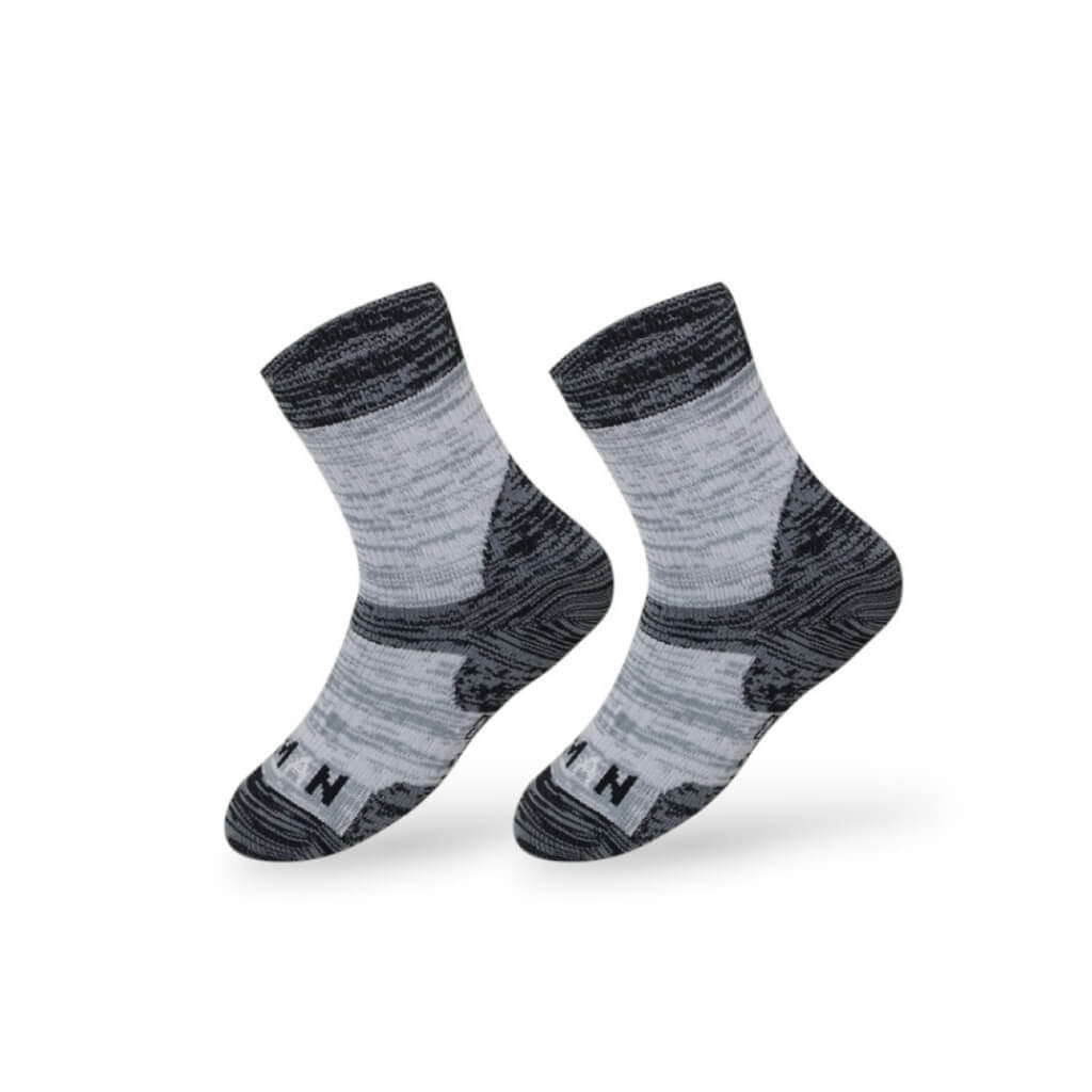 Kids Crew Waterproof Socks Storm Gray Konugo