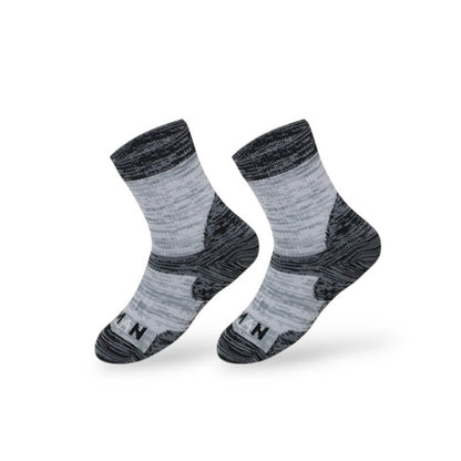 Kids Crew Waterproof Socks Storm Gray Konugo