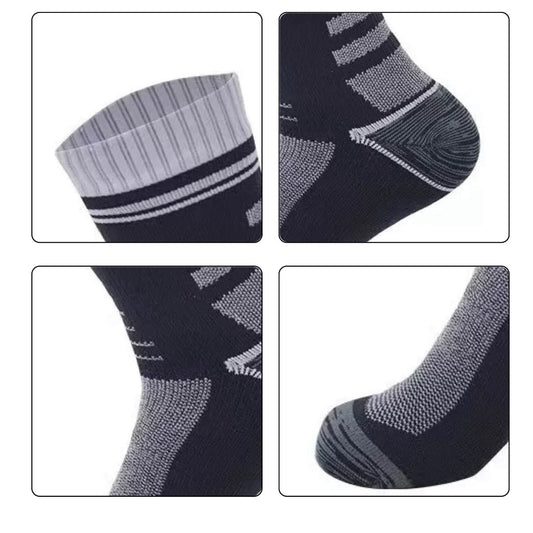 Unisex Crew Waterproof Socks Graphite Stream（副本） Konugo