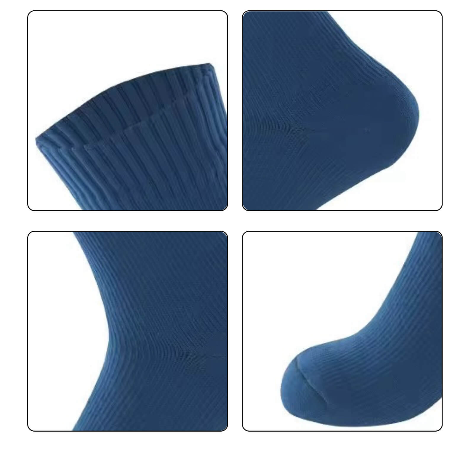 Unisex Crew Waterproof Socks Solid Color Konugo