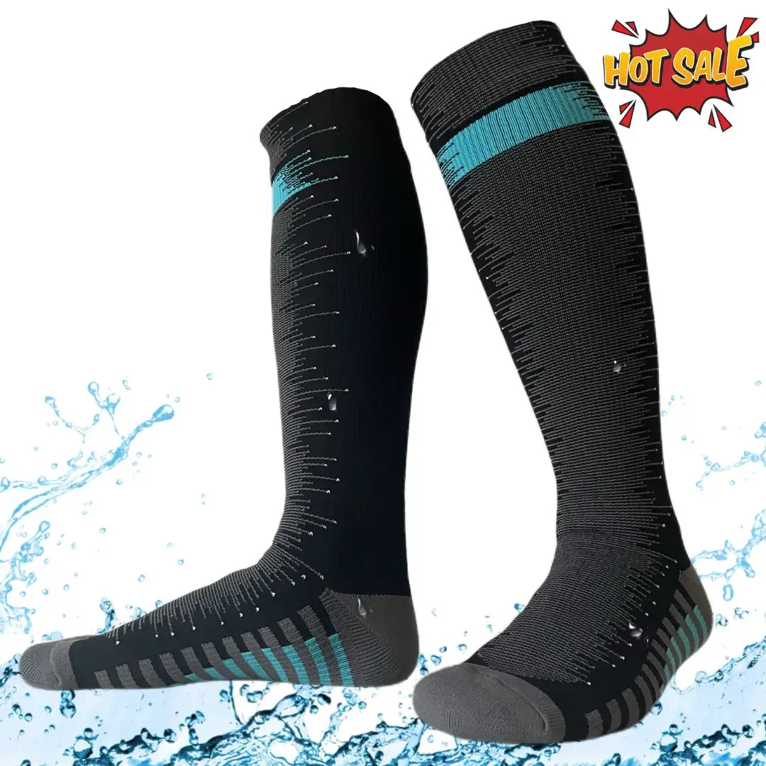 Unisex Knee High Waterproof Socks Deep Wave Konugo