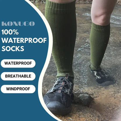 Unisex Knee High Waterproof Socks Forest Guardian Konugo