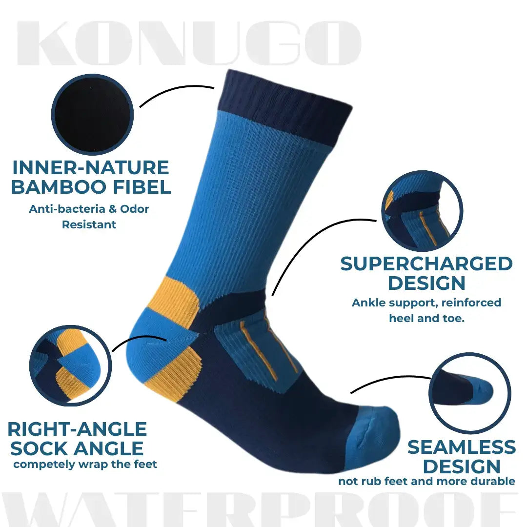 Unisex Crew Waterproof Socks Arctic Pulse Konugo