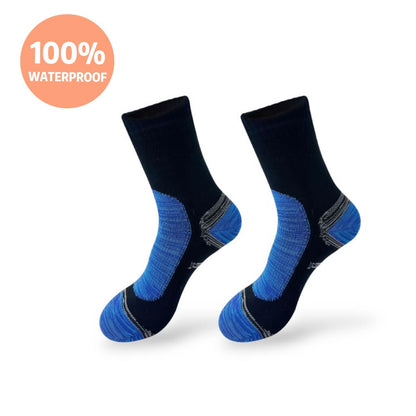 Unisex Crew Waterproof Socks Cobalt Pulse