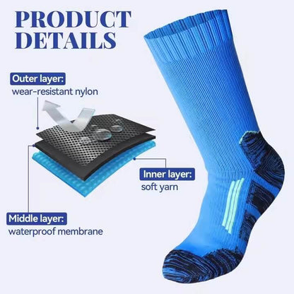 Unisex Crew Waterproof Socks Storm Blue