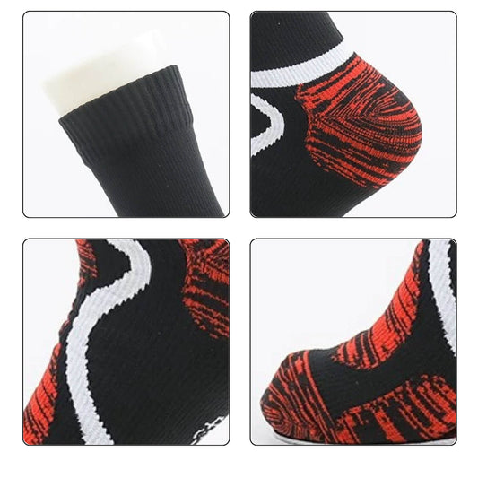 Unisex Crew Waterproof Socks Black Ember