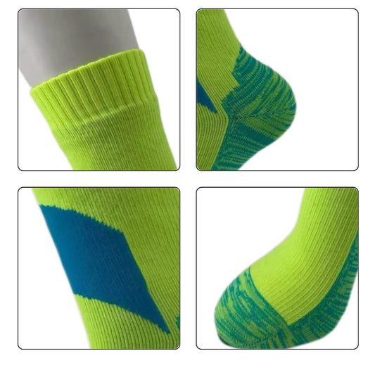 Unisex Crew Waterproof Socks Neon Trail