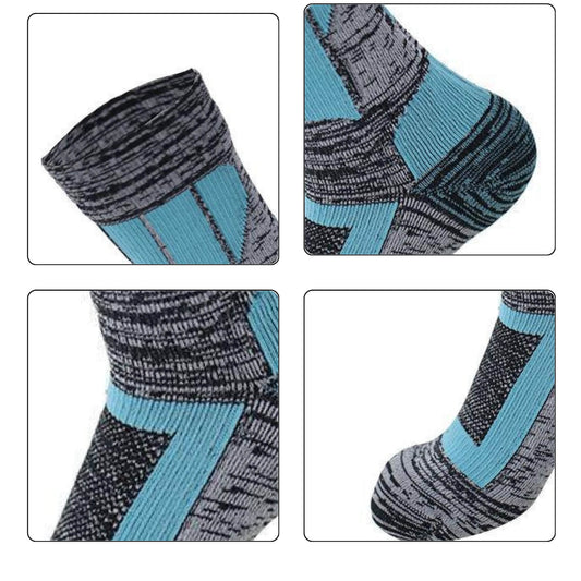 Unisex Crew Waterproof Socks Glacier Sky