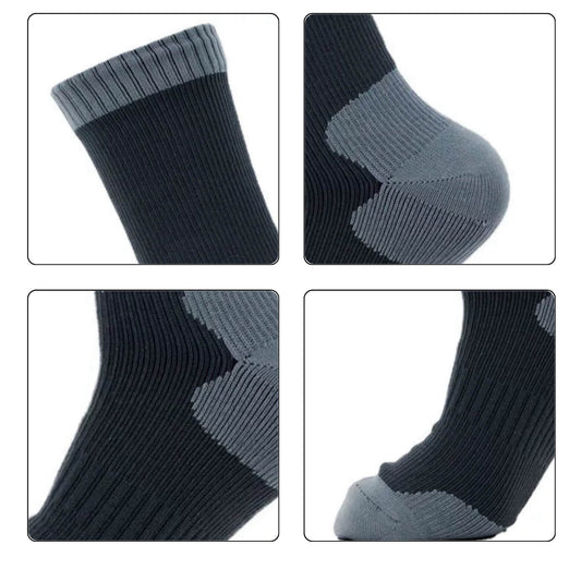 Unisex Crew Waterproof Socks Frost Gray