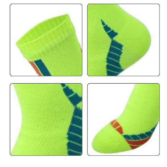 Unisex Crew Waterproof Socks Lemon Blaze