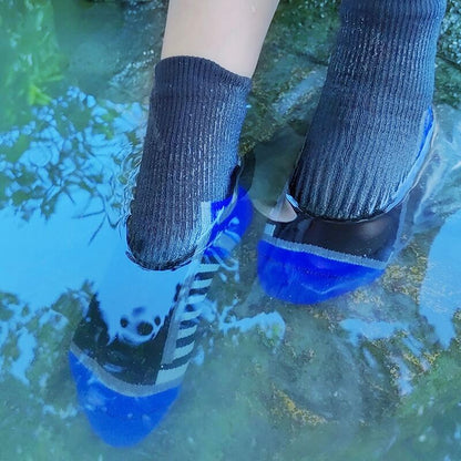 Kids Crew Waterproof Socks Energy Blue