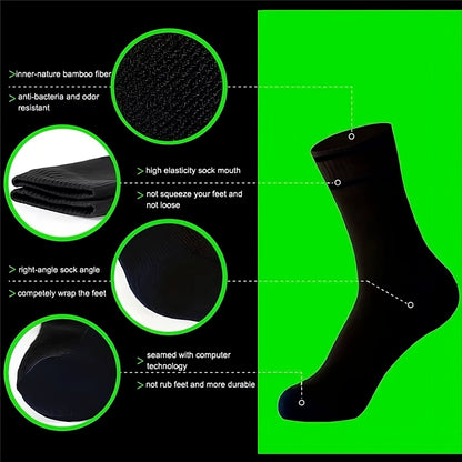 Unisex Knee High Waterproof Socks Ember Edge